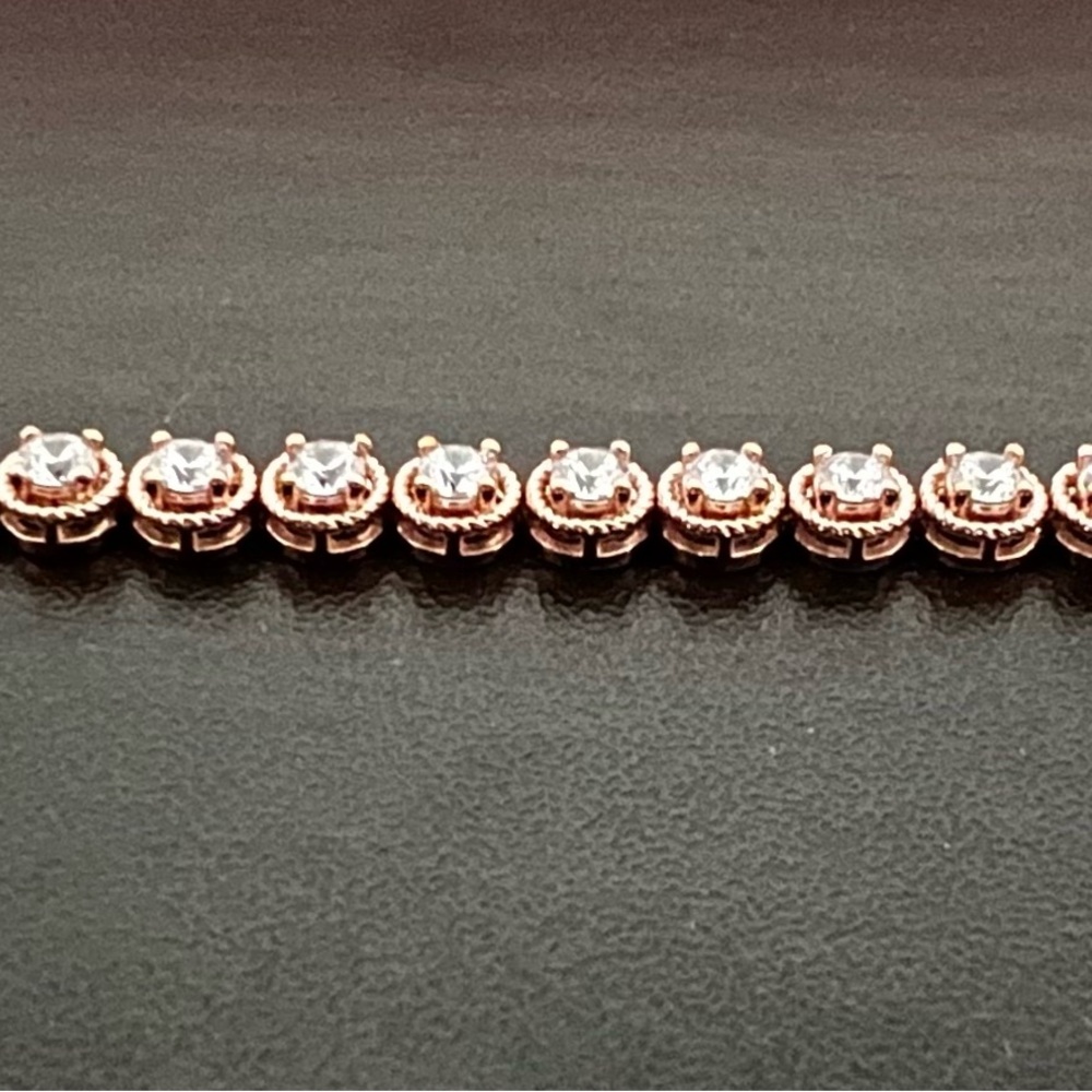 Diamonique Rose Gold Tennis Bracelet NWT 💎 - Picture 7 of 7